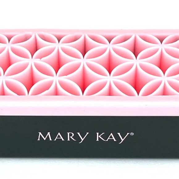 Makeup Brush Organizer - Silicone - Pink & Grey - Picture 4 of 4